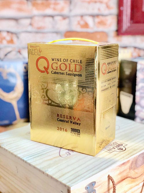 Rượu Vang Bịch ChiLe Q GOLD Reserva Vang bịch Q Gold Reserva 3l