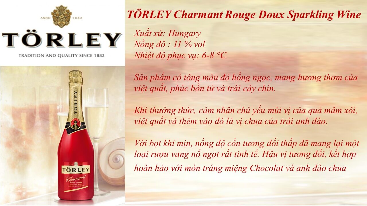 rượu torley charmant sweet red rượu champagne torley sweet red sparkling wine