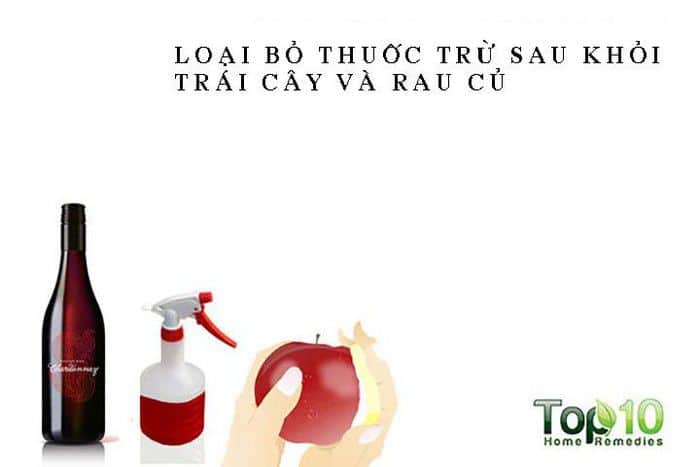 Những lợi ích tuyệt vời của rượu vang đỏ Rượu vang Đỏ loại bỏ thuốc trừ sâu