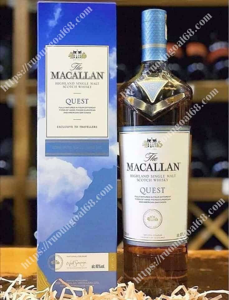 Bảng giá rượu Macallan cập nhập mới 2023 Rượu Macallan Quest 1 Lit