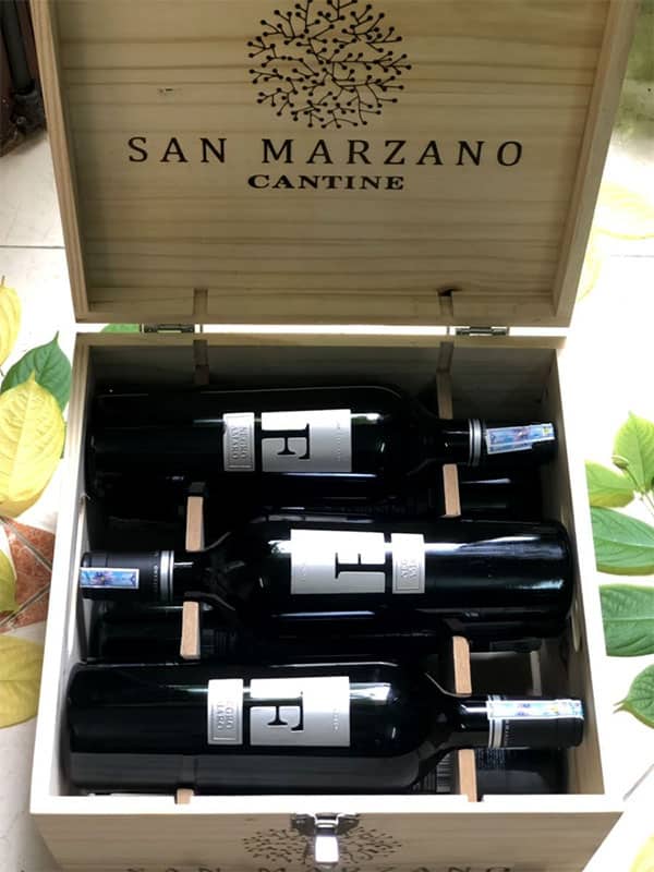Rượu Vang F Negroamaro 15% Chính Hãng Rượu Vang F Negro thùng gỗ 6 chai