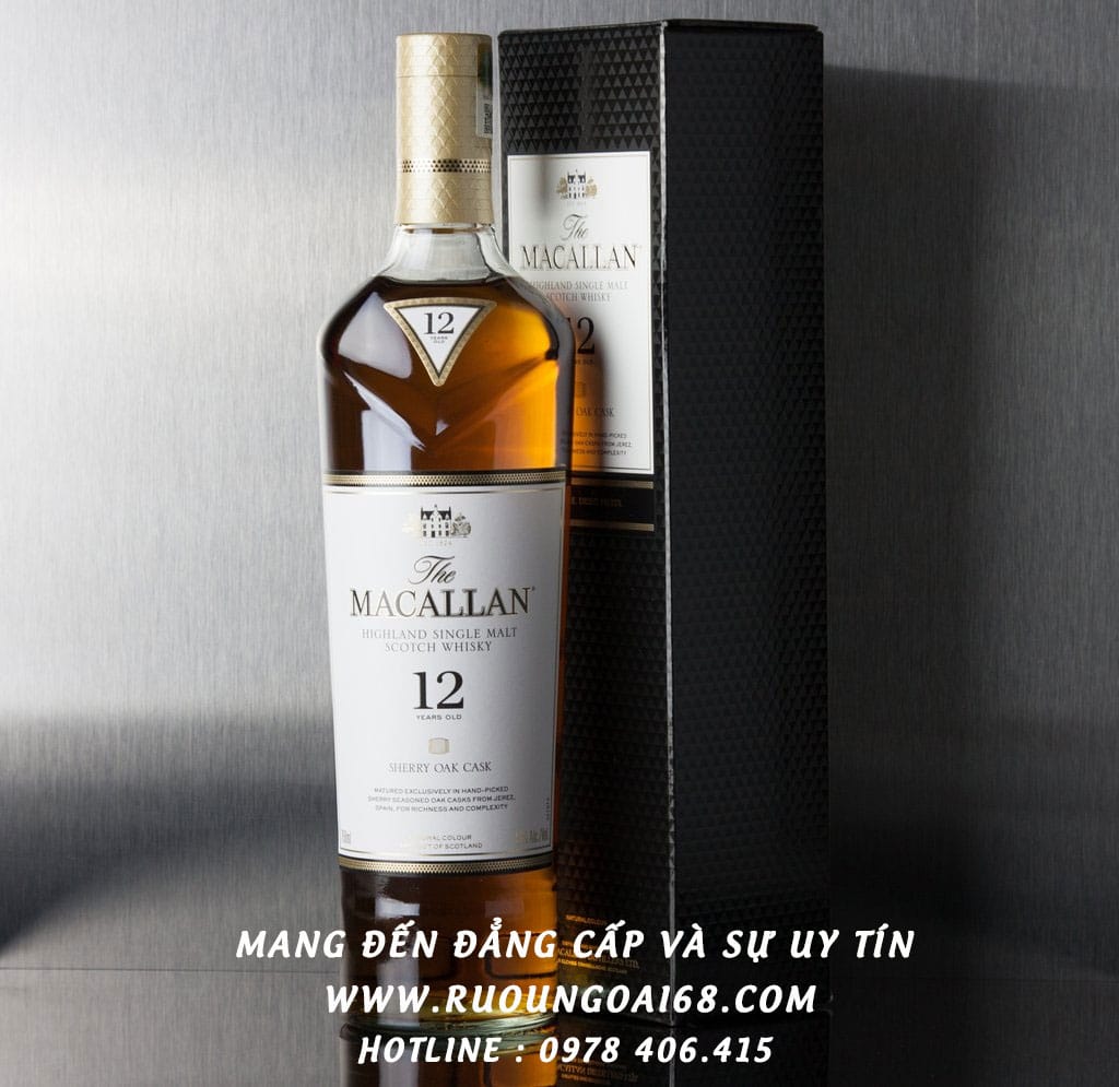 Rượu Macallan 12 Năm Sherry Oak
