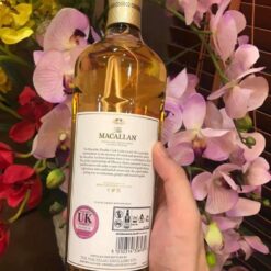 Rượu Macallan Gold UK 700ml Tem mặt sau Macallan Gold UK