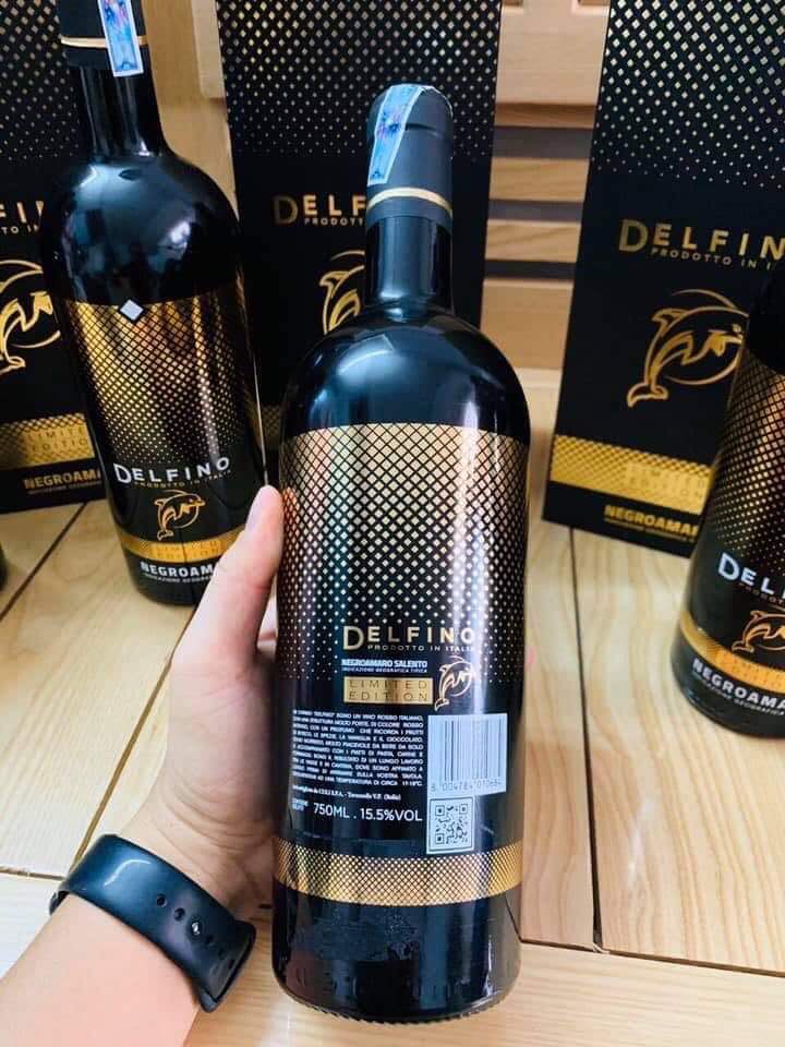 Rượu Vang Delfino Negroamaro 15,5% Vang Delfino được ưa chuộng