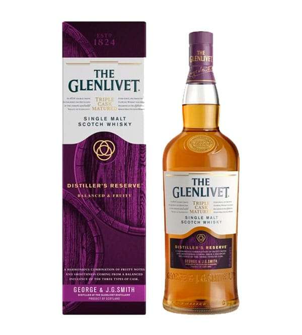 Rượu Glenlivet Triple Cask 1 Lít Rượu Glenlivet Triple Cask (Tím) Matured Distillers Reserve