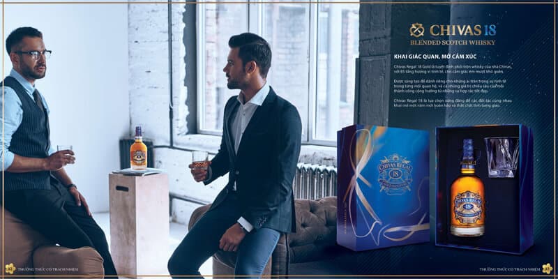 Rượu Chivas Chivas 18 Hộp Quà bản lĩnh của người đàn ông