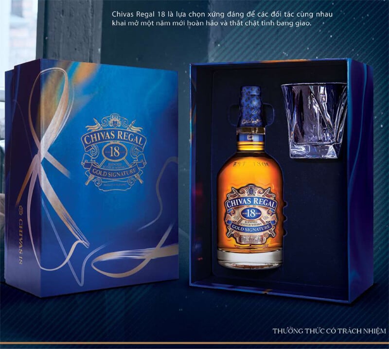 Rượu Chivas 18 Chivas 18 Hộp Quà Tết
