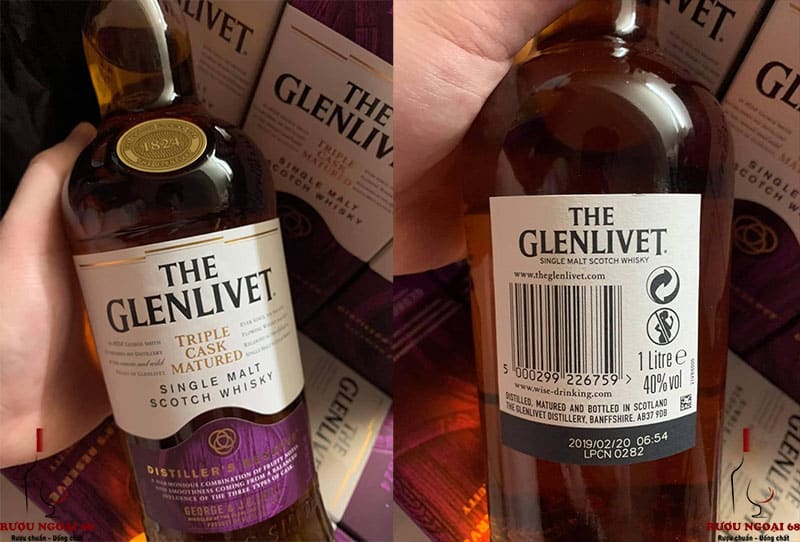 Rượu Glenlivet Triple Cask 1 Lít Rượu Glenlivet Triple Cask gọi là Glenlivet Tím