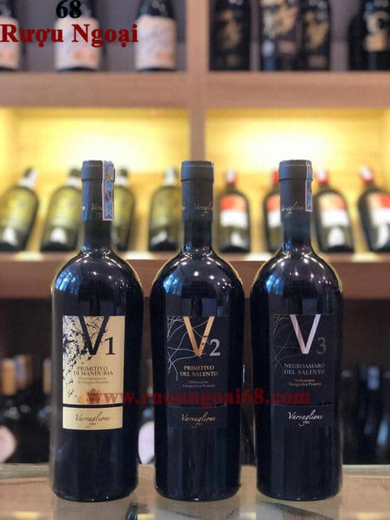 rượu vang v1 primitivo di manduria