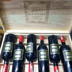 Rượu Vang Ý Massimo 1800 Limited Edition 18 độ thùng gỗ
