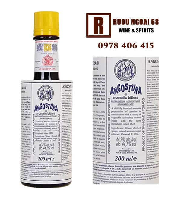 Rượu Mùi Angostura Bitters 200ml Rượu mùi Angostura bitters Nước Đắng