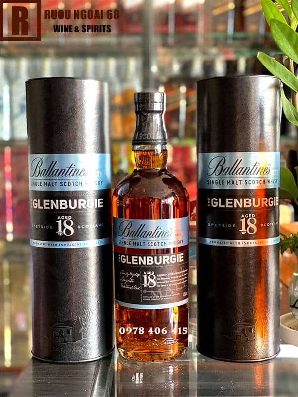 Rượu Ballantines Glenburgie 18 Năm Rượu Ballantines Glenburgie 18 Năm thực tế ngoài thị trường