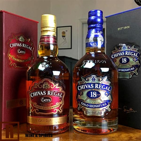 Rượu Chivas Extra cùng chivas 18