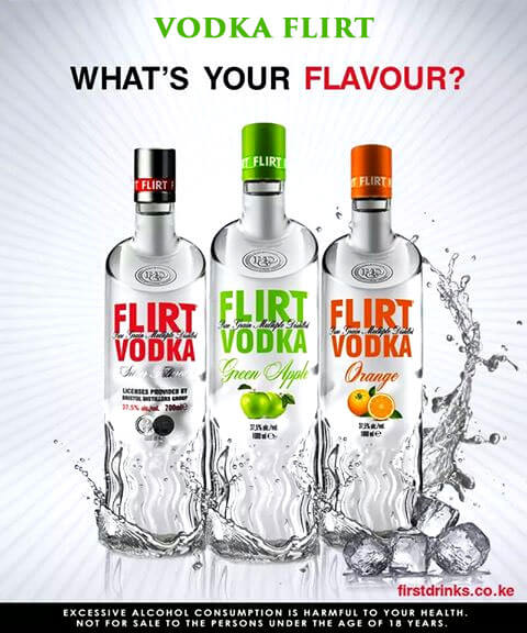 Rượu Vodka Flirt Các Vị