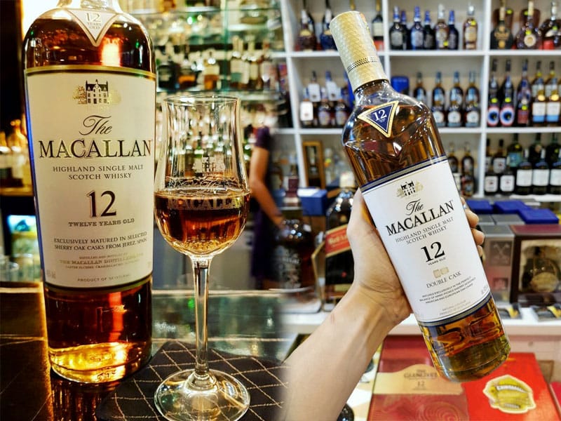 Rượu Macallan 12 Double Cask thưởng thức