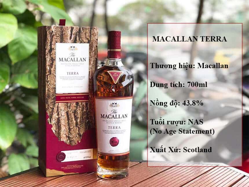 Rượu Macallan Terra thông số