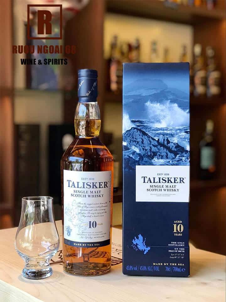Rượu Talisker 10 Năm Rượu Talisker 10 Năm cả ly