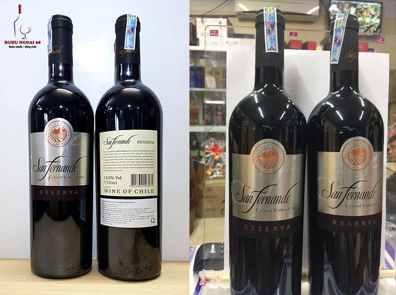 Rượu Vang San Fernando Reserva 14,5% Rượu Vang San Fernando Reserva