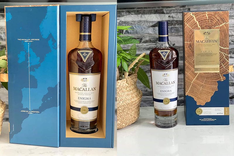 Rượu Macallan Enigma Rượu Macallan Enigma hộp đựng sang trọng
