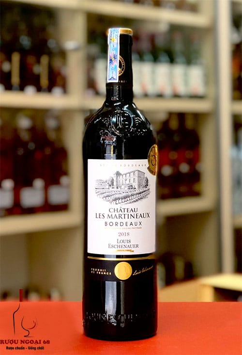Rượu Vang Chateau Les Martineaux Bordeaux 2018 Rượu vang Chateau Les Martineaux Bordeaux Thực Tế