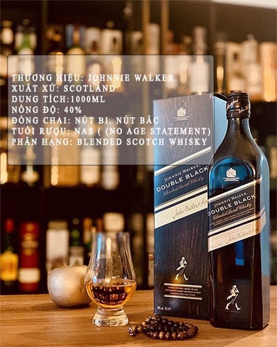 Rượu Johnnie Walker Double Black 1 Lít Johnnie Walker Double Black