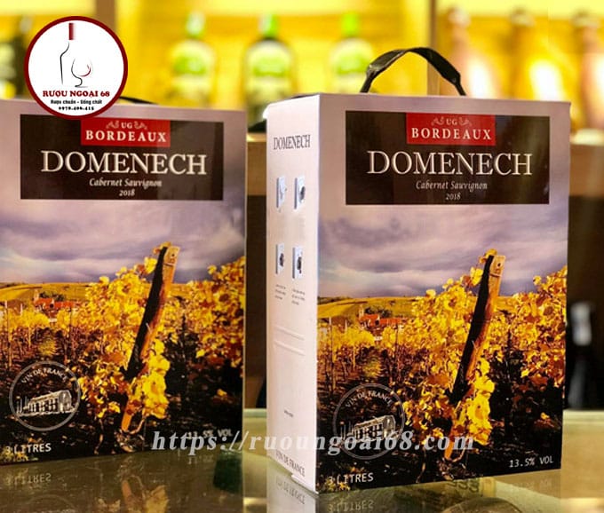 Rượu Vang Bịch Domenech Bordeaux 2018 Rượu Vang Bịch Domenech Bordeaux