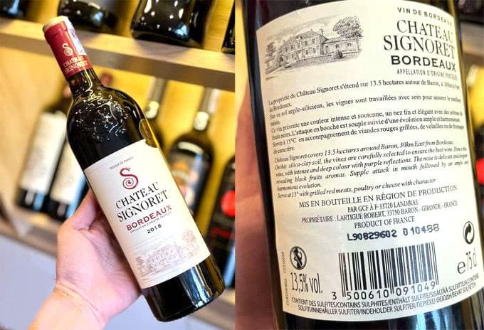 Rượu Vang Chateau Signoret Bordeaux 2018 ruou vang chateau signoret bordeaux 2018 02