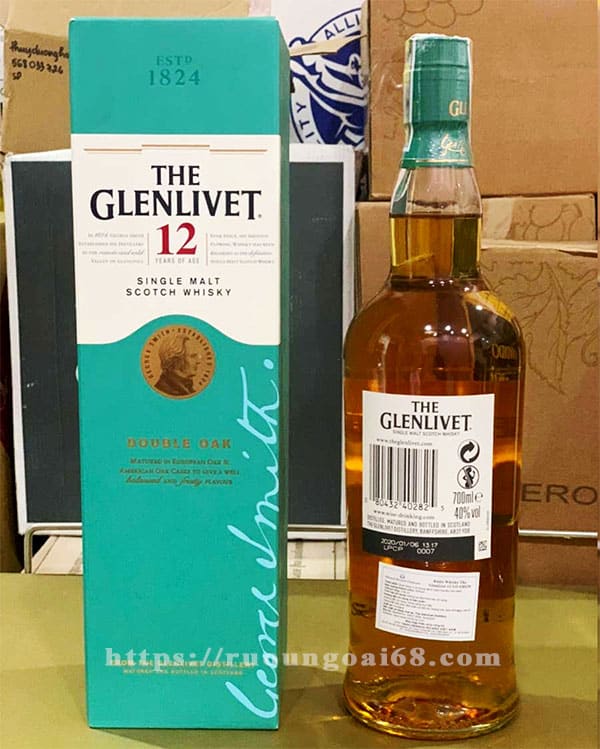 Rượu Glenlivet 12 Năm Double Oak Rượu Glenlivet 12 năm Double Oak