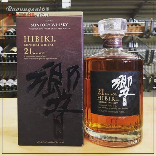 Rượu Hibiki 21 Năm thực tế