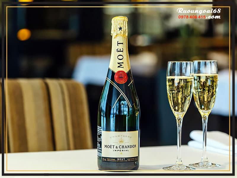 19 loại rượu Champagne có thương hiệu nổi tiếng Champagne Moet & Chandon