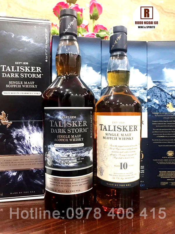 Rượu Talisker Dark Storm 1L Rượu Talisker Dark Storm 1L cùng chai 10 năm