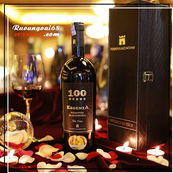 Rượu Vang 100 ESSENZA Primitivo Rượu Vang 100 ESSENZA Primitivo cao cấp