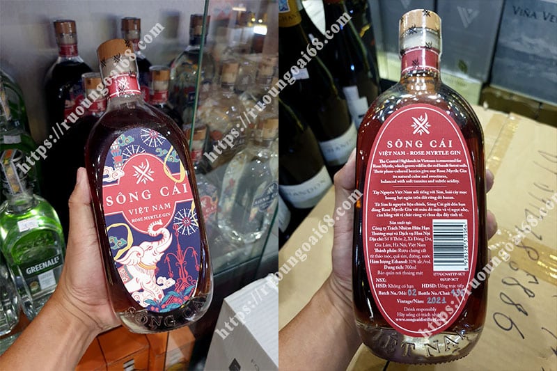 Rượu Sông Cái Rose Myrtle Gin Rượu Sông Cái Rose Myrtle Gin thực tế