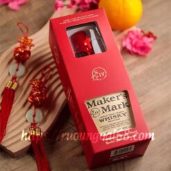 Rượu Maker's Mark Hộp Quà Tết sắc đào đỏ