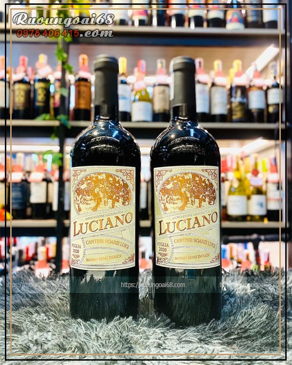 Rượu Vang Ngọt Luciano Rosso Rượu Vang Ngọt Luciano Rosso Semi Dolce