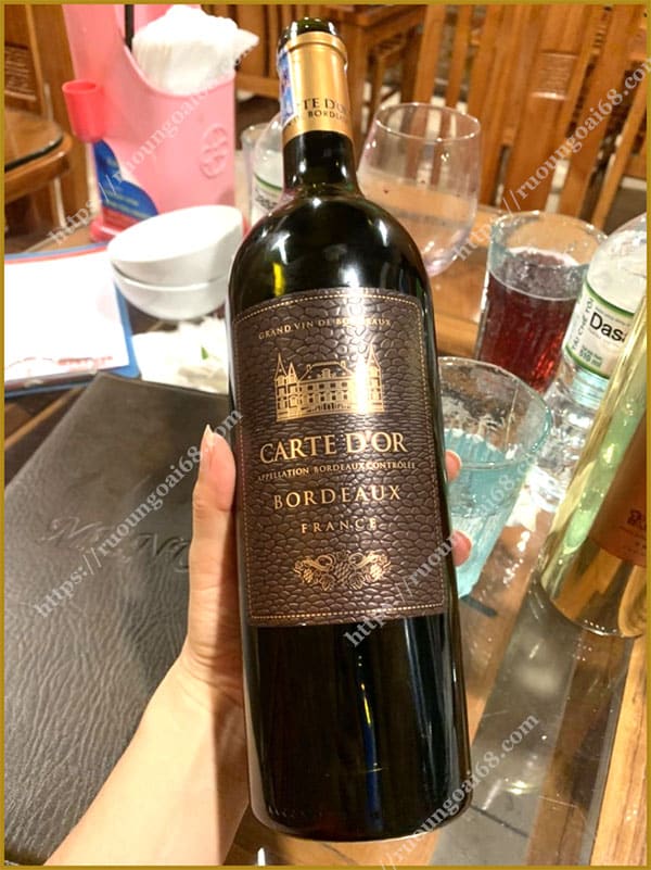 Rượu Vang Carte D'or Gran Vin De Bordeaux Rượu Vang Carte D'or Gran Vin De Bordeaux được ưa dùng