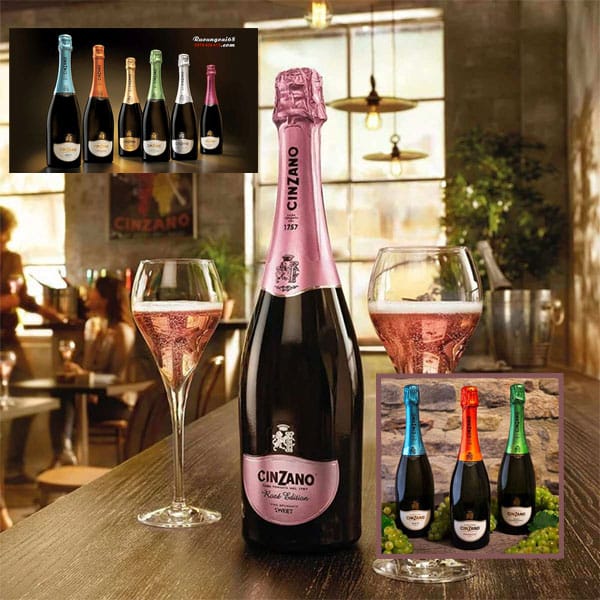 Rượu Vang Cinzano Rose