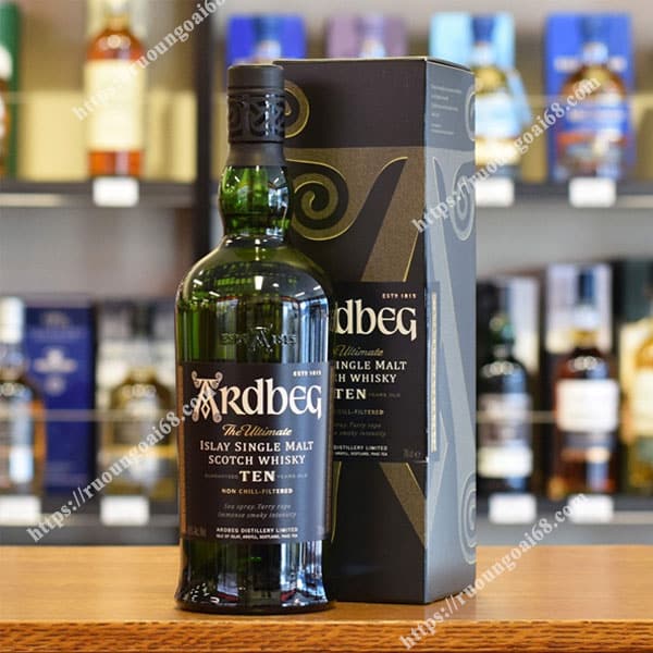 Rượu Ardbeg 10 Năm Rượu Ardbeg 10 năm có một vị rất đặc biệt và hấp dẫn
