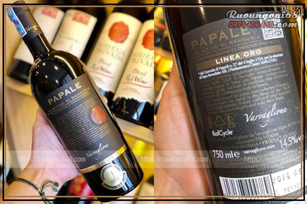 Rượu Vang Papale Primitivo Rượu Vang Papale Primitivo