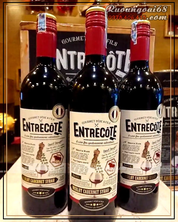 Rượu Vang Entrecote Rượu Vang Entrecote nổi tiếng