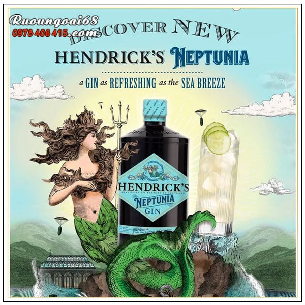 Rượu Hendrick's Gin Neptuneia Hendrick's Gin Neptuneia