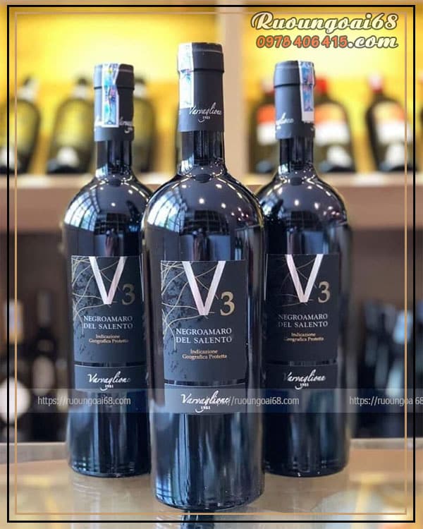 Rượu Vang V3 Negroamaro Del Salento Rượu Vang V3 Negroamaro Del Salento