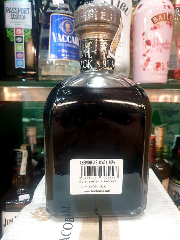Rượu Absinthe Jacques Senaux Black mặt sau
