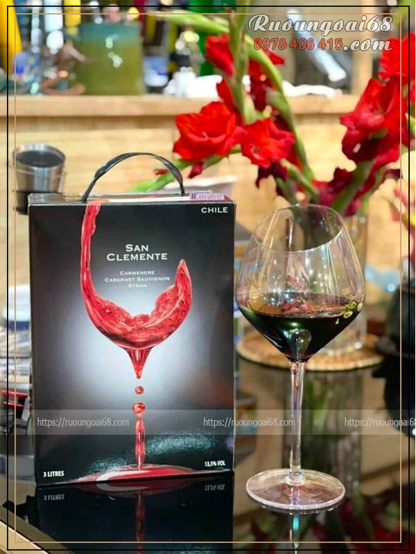 Rượu Vang Bịch San Clemente 3 Lít