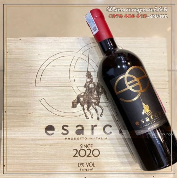 Rượu vang Esarca Negroamaro Primitivo 17 Độ Rượu vang Esarca Negroamaro Primitivo