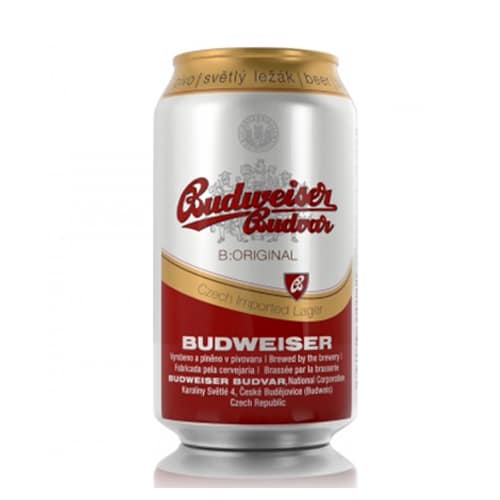 Bia Budweiser Budvar Tiệp 5 % lon 330ml Bia Budweiser Budvar Tiệp 5 % lon 330ml