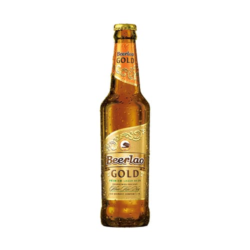 Bia Lào Gold 5 % (chai 330 ml)