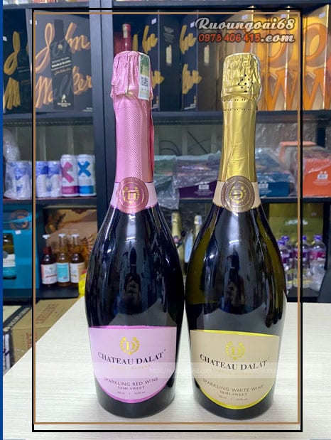 Rượu Vang Chateau Đà Lạt Sparkling Red Wine 750 