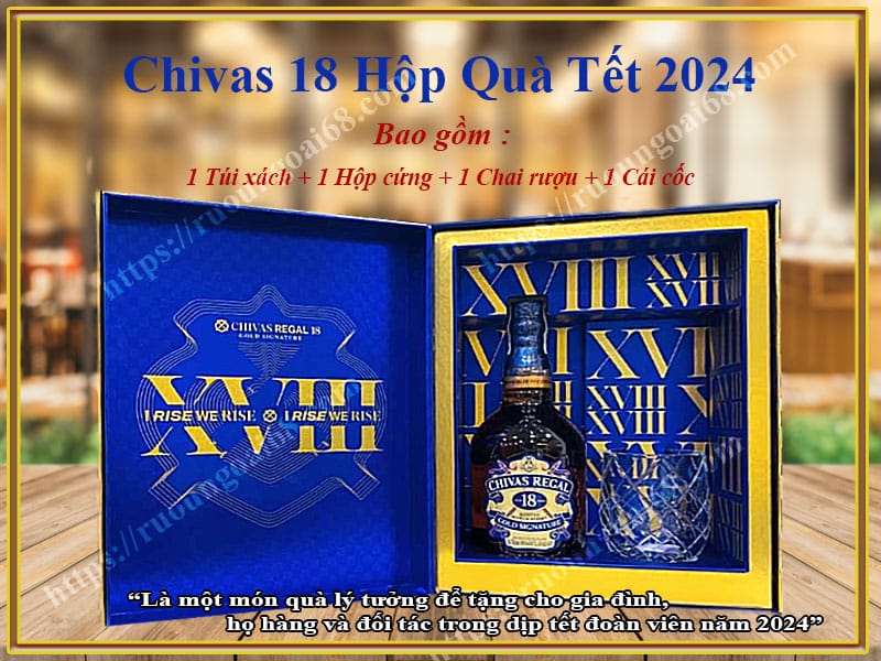 Chivas 18 Hộp Quà Tết 2024