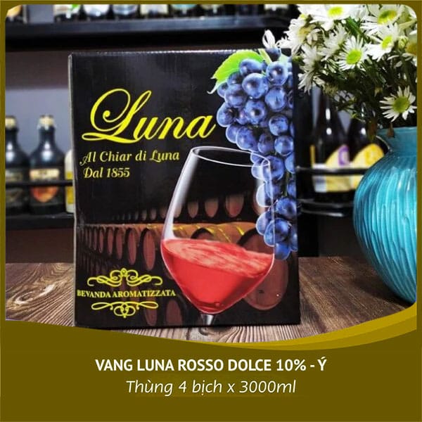 Vang Bịch Luna Rosso Dolce 3L Rượu Vang Bịch Luna Rosso Dolce 3L